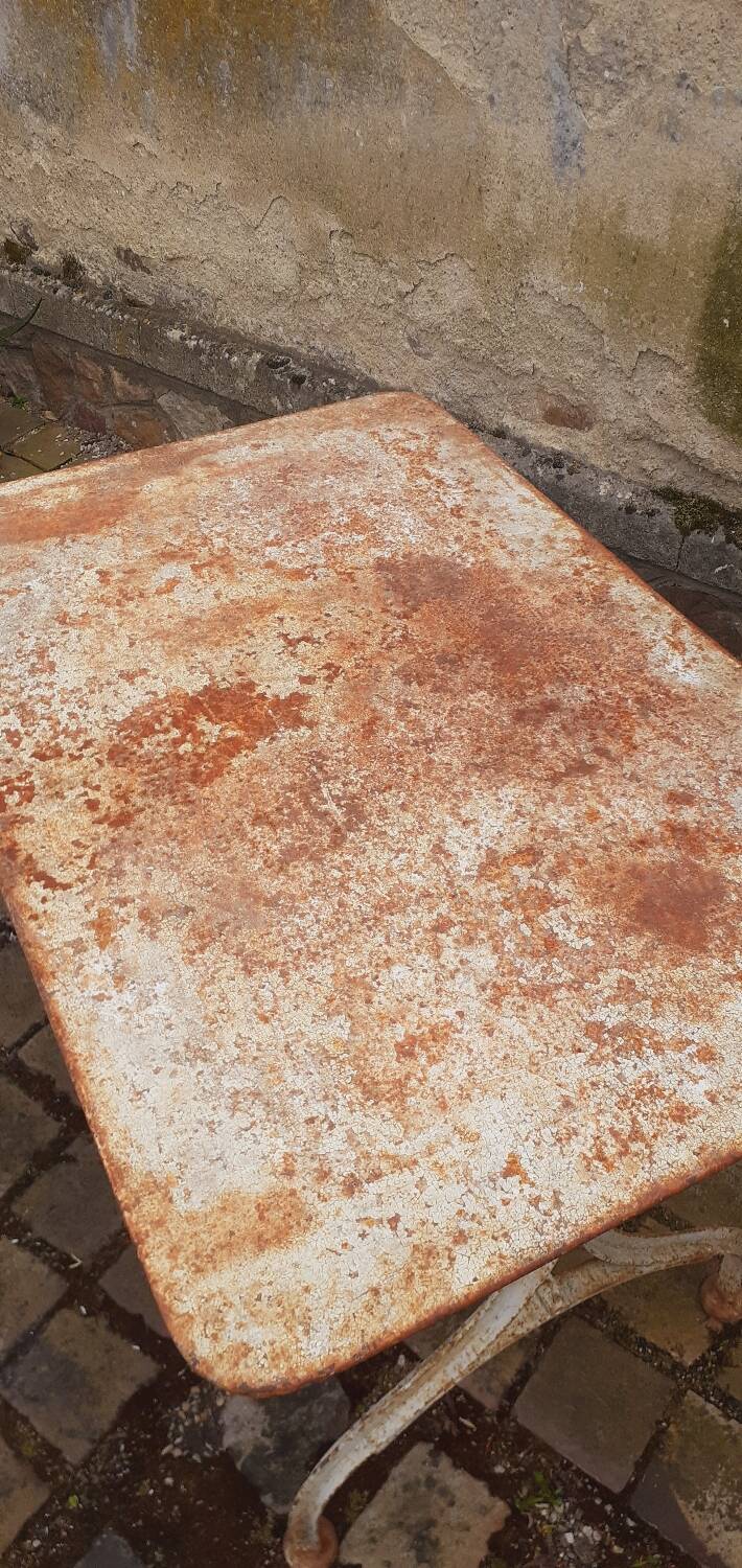 1950s metal garden table