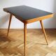 1960's Mid Century Coffee Table With a Black Opaxite Glass - Smaller version