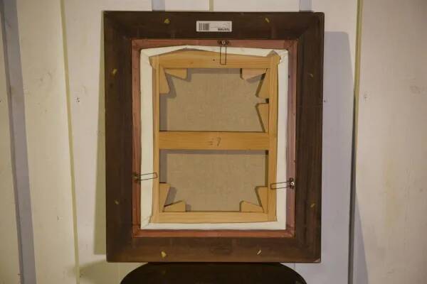 Post-impressionist oil on canvas still life The Anemones by Arthur Van Hecke 1980