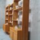 Scandinavian oak modular wall unit, 1960s