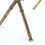 Brass Bamboo Magazine Rack ★ 50s 60s 70s Mid Century Modern Danish Design