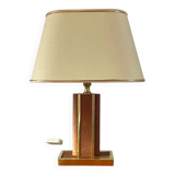 Vintage leather lamp by Robert Schuytener from the 1970s.