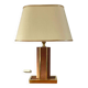 Lampe vintage en cuir de Robert Schuytener années 70