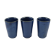 Lot de 3 gobelets en céramique bleue de Taizé