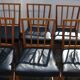 10 antique Josef Frank model 620 chairs in walnut wood from Svenskt Tenn.
