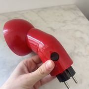 Vintage Danska Red Robot Wall Lamp, Space Age DL Lampen, 1970s Denmark