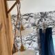Pair of lace-edged opaline portable lamps with cord wire