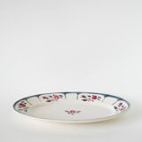 Plat oval Digoin Sarreguemines, modèle Ninette, 1950