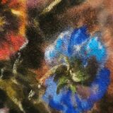 Daniel Rocquelin - Pastel Still Life Floral Composition "Pansies"