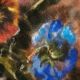 Daniel ROcquelin - Pastel Nature Morte Composition Florale " Pensées"