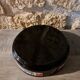 Cendrier rond en verre noir support publicitaire Marlboro