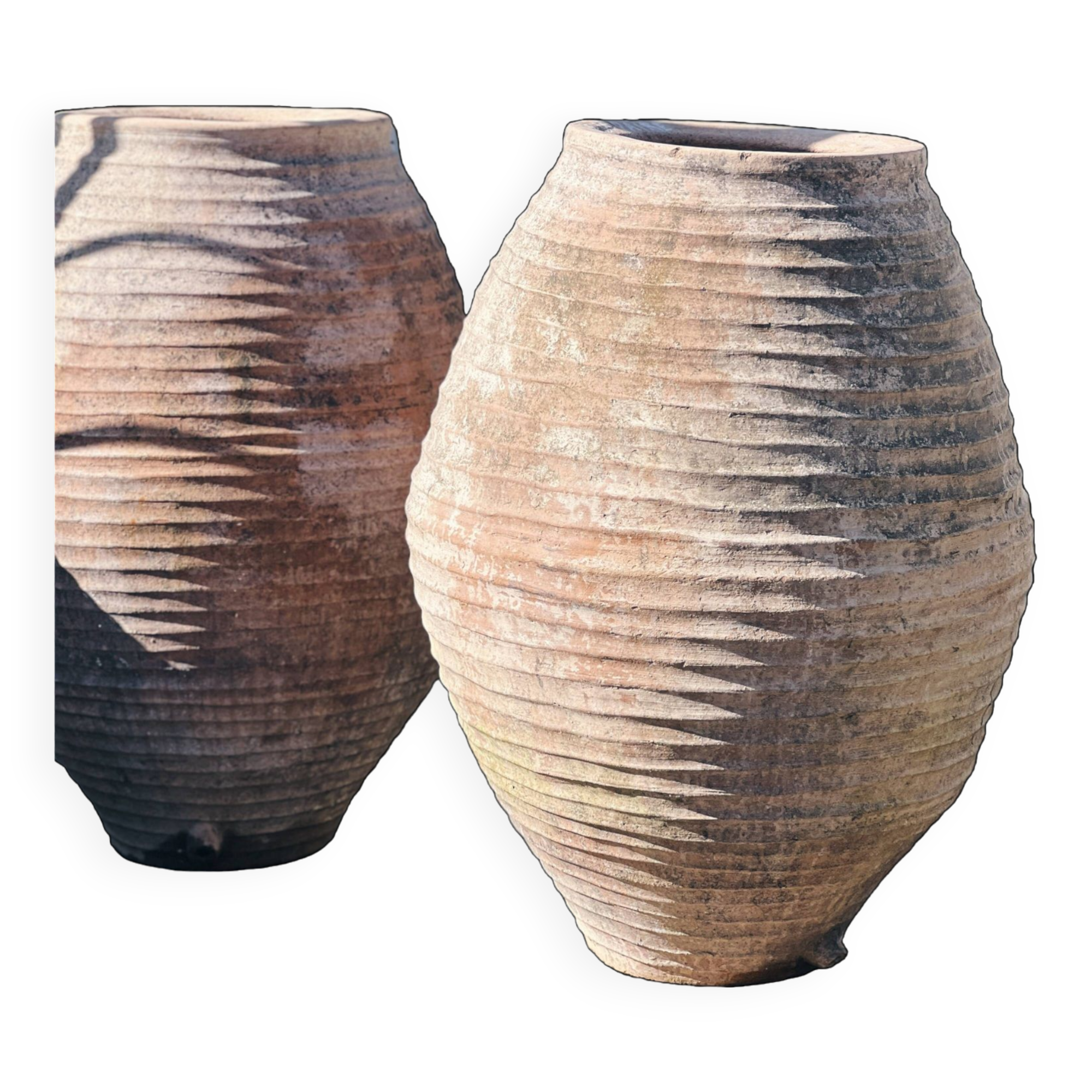 Pair of large Spanish jars