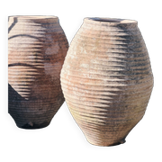 Pair of large Spanish jars