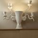 Lampe sculpture en plâtre
