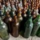 Bouteilles en verre décoratives