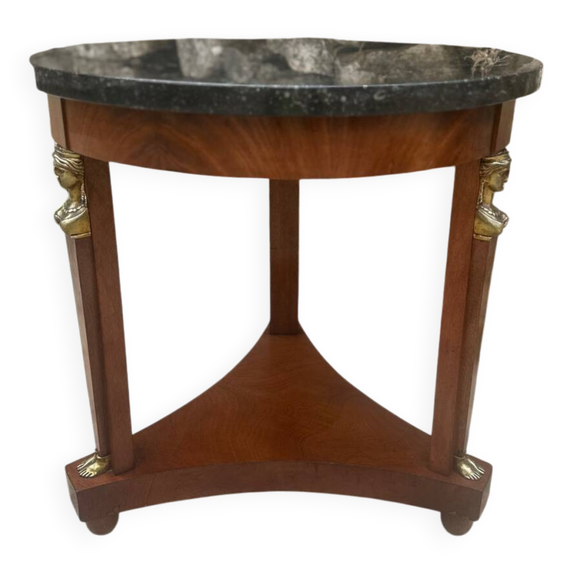 Mahogany Pedestal Table Return from Egypt 20th Century