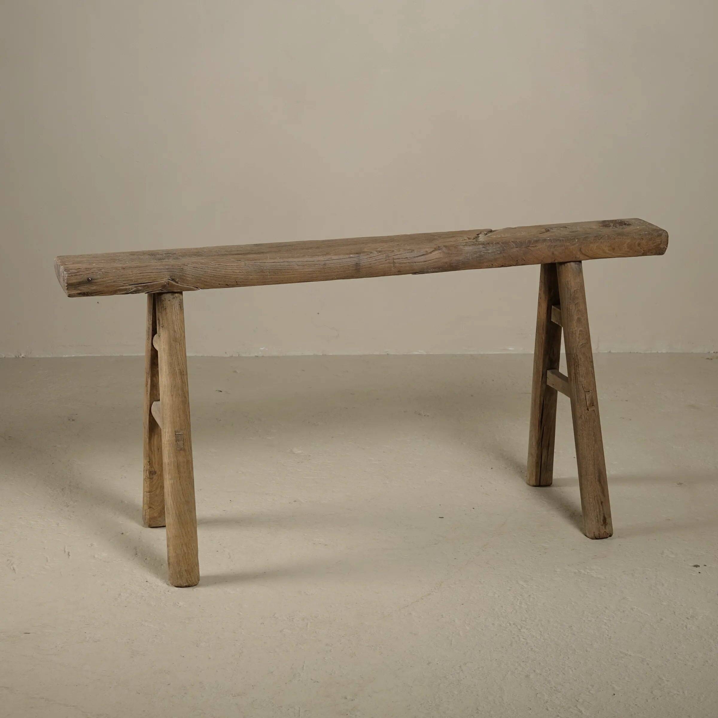 Yun - Antique Chinese Elm Bench No. 3