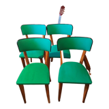 Set of four scandinavian chairs