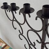 Large metal candlestick.