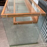 Desk glass structure