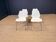 Set of 4 white Maui chairs by Magistretti for Kartell 2000s Italy