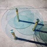 Glass coffee table