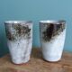Mugs, cups, vases signed Atch, Chantal and Thierry Robert, 1970s.
