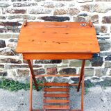 Claire Pampo vintage folding wooden children's desk from the 50s