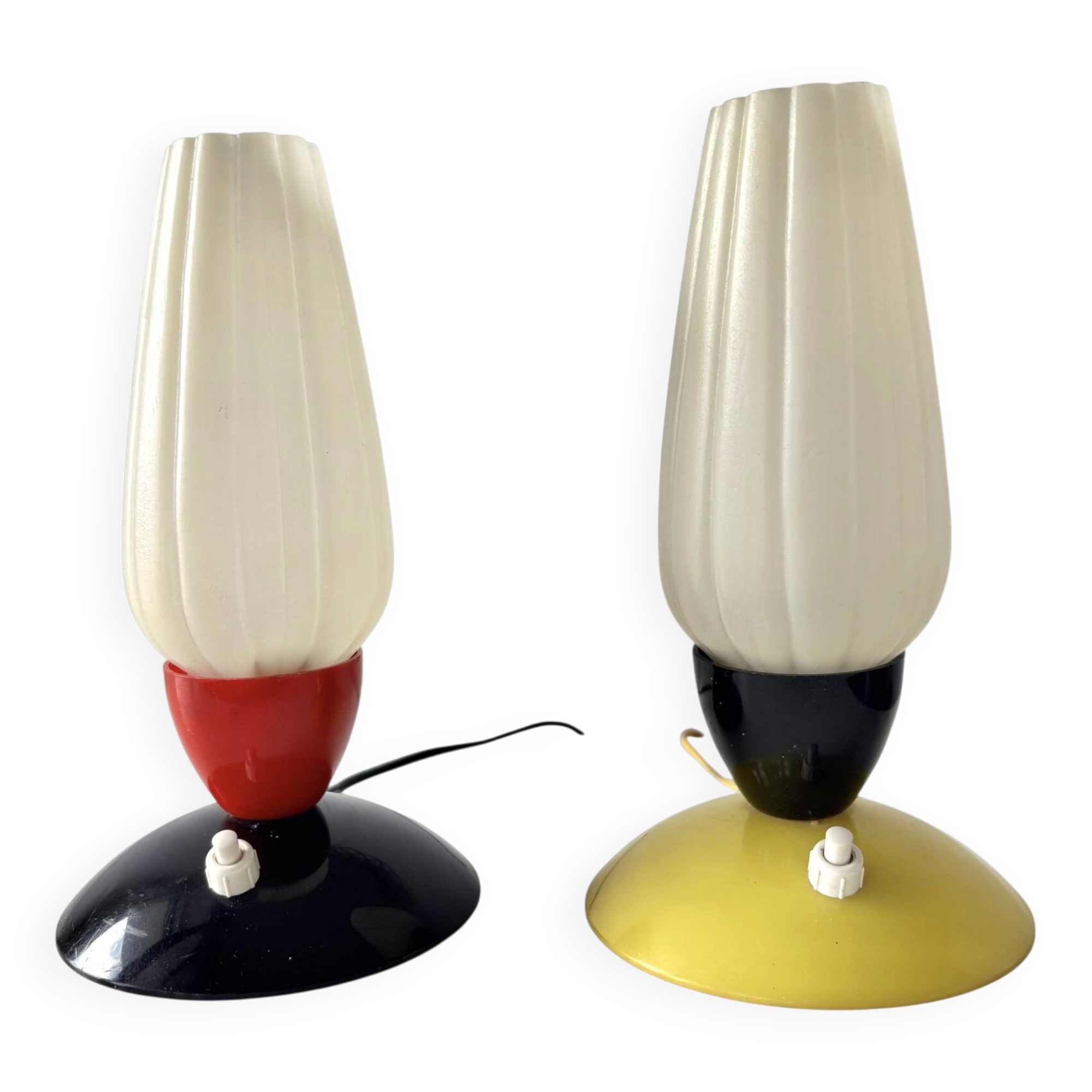 Paire de lampes de chevet 1960
