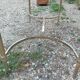 Antique vintage coffee table with marble top