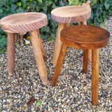 Set of 3 low stools