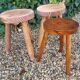 Set of 3 low stools