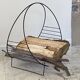 Magazine rack vintage log holder