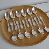 12 tablespoons metal argente orfevre frionnet francois