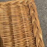 Modernist rattan serving trolley