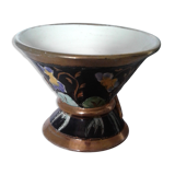Coupe decor violettes signé  Pugi