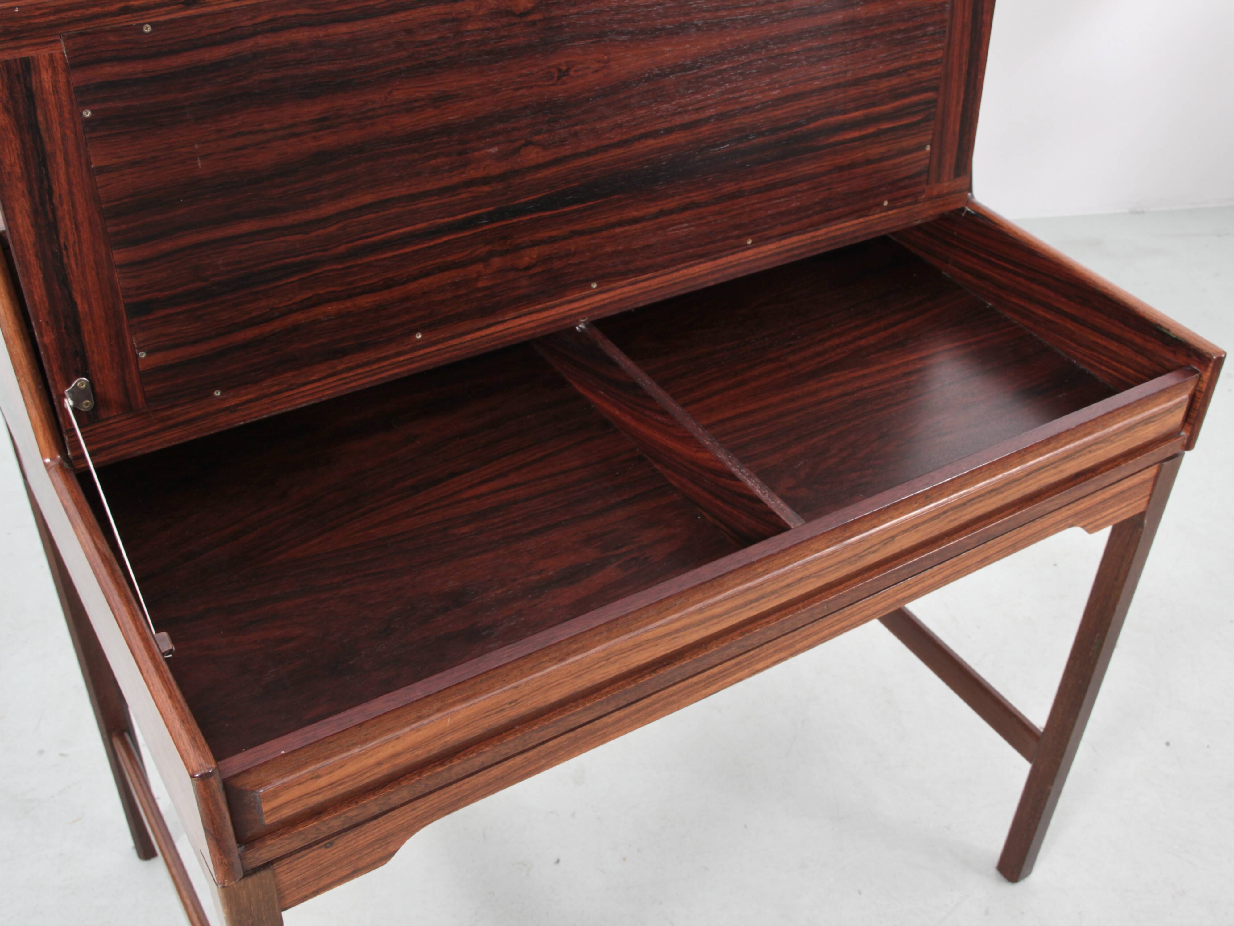 Bureau à gradin scandinave en palissandre de Rio