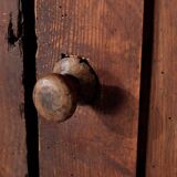 Meuble à une porte, art-populaire, Auvergne, 1900