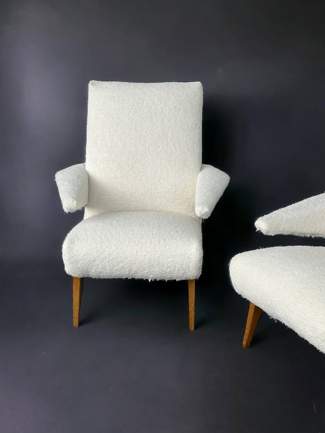 Pair of vintage armchairs from the 1950s-60s refurbished