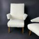Pair of vintage armchairs from the 1950s-60s refurbished