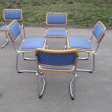 Set of Five Chairs, Italy, 1970s