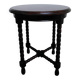 Table d'appoint, pieds bobine
