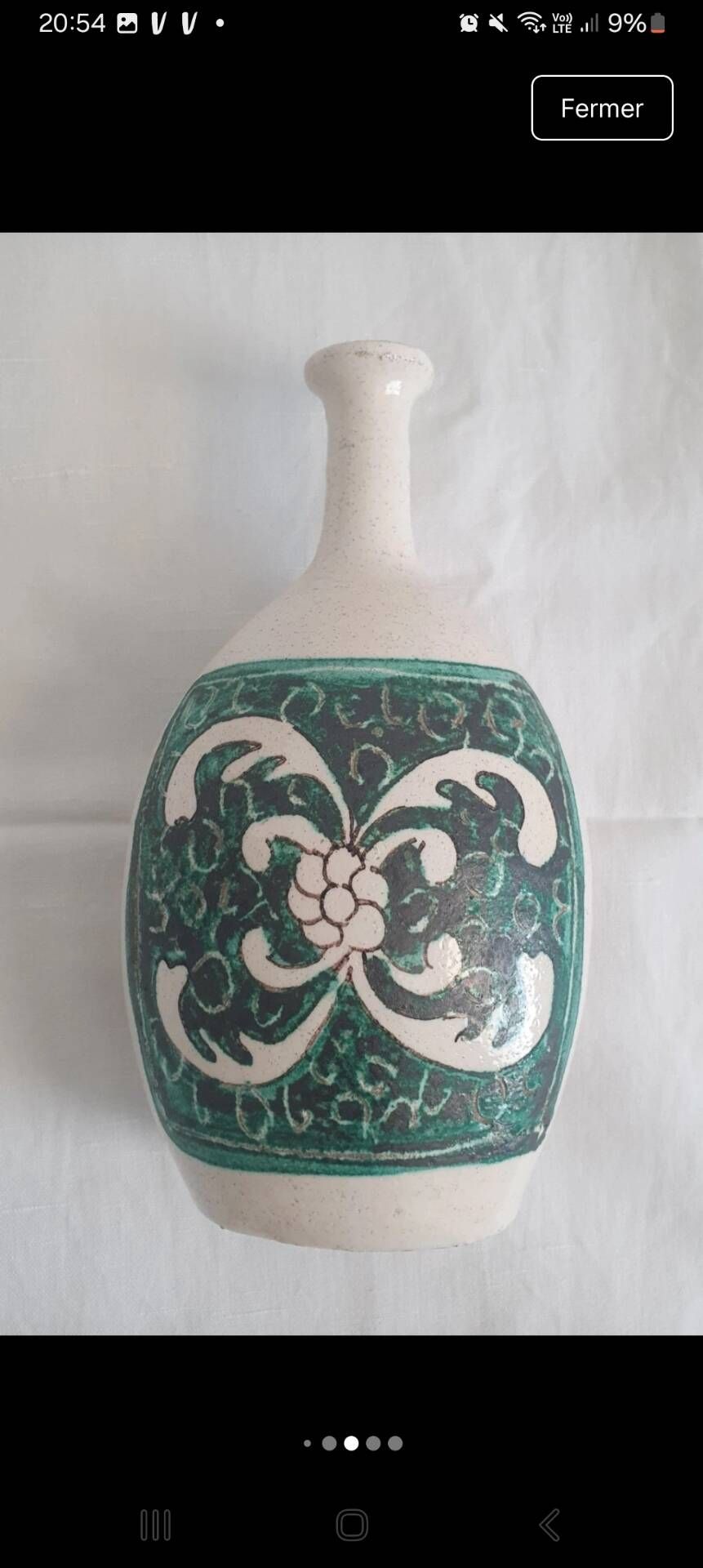 Pair of vintage soliflores in ceramic from Umbria, Italy – Carli Assisi