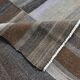 7x9 Gray & Teal Green Handmade Kilim Rug, 224x264Cm