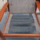 Scandinavian armchair in teak and fabric of the 60s