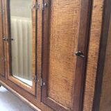 Doll cabinet 3 wooden doors with mirror