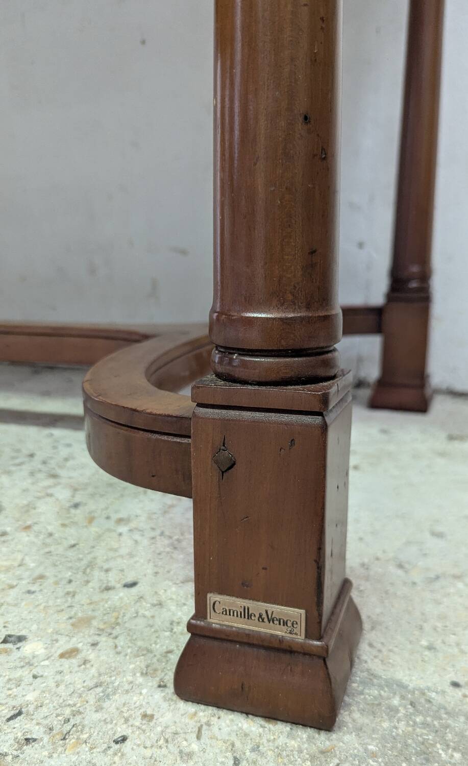 Camille et vence solid cherry wood flat desk