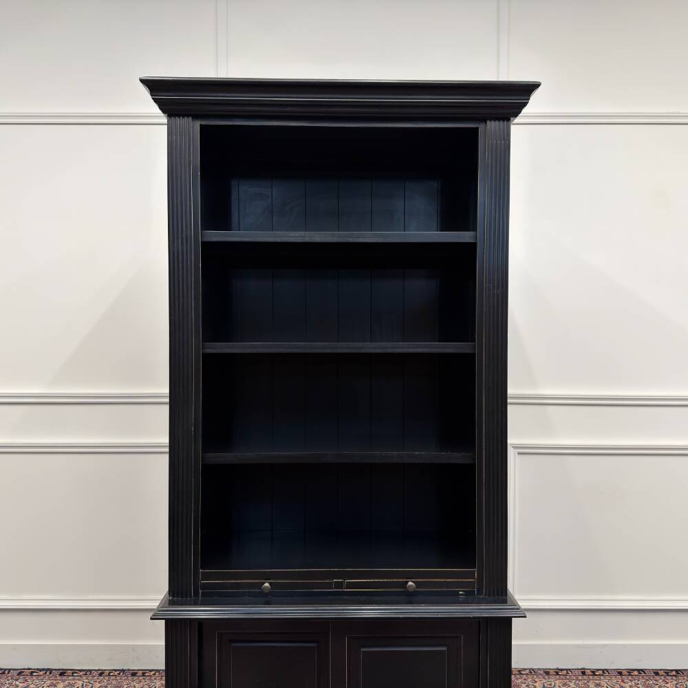 Classic English Black Bookcase