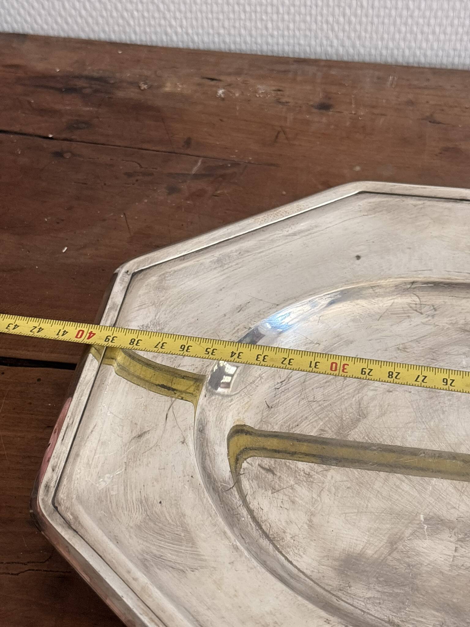 Silver Metal Fruit Bread Basket Christofle Gallia