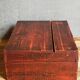 Painted wooden chest